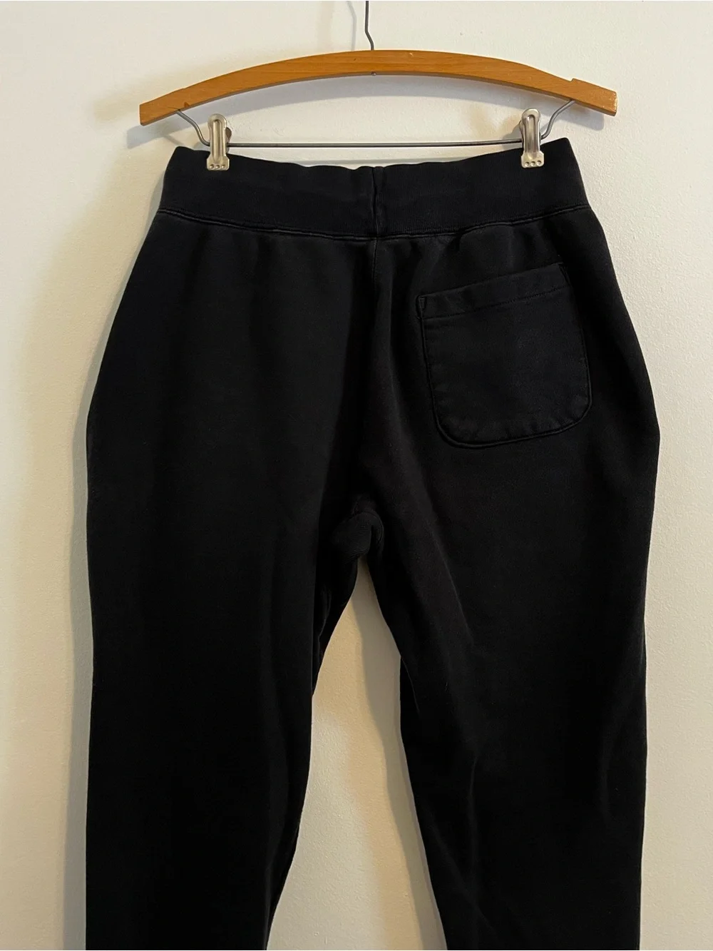 Champion Reverse Weave Joggers EUC Men’s Medium Black Big C Logo Sweatpants Y2K